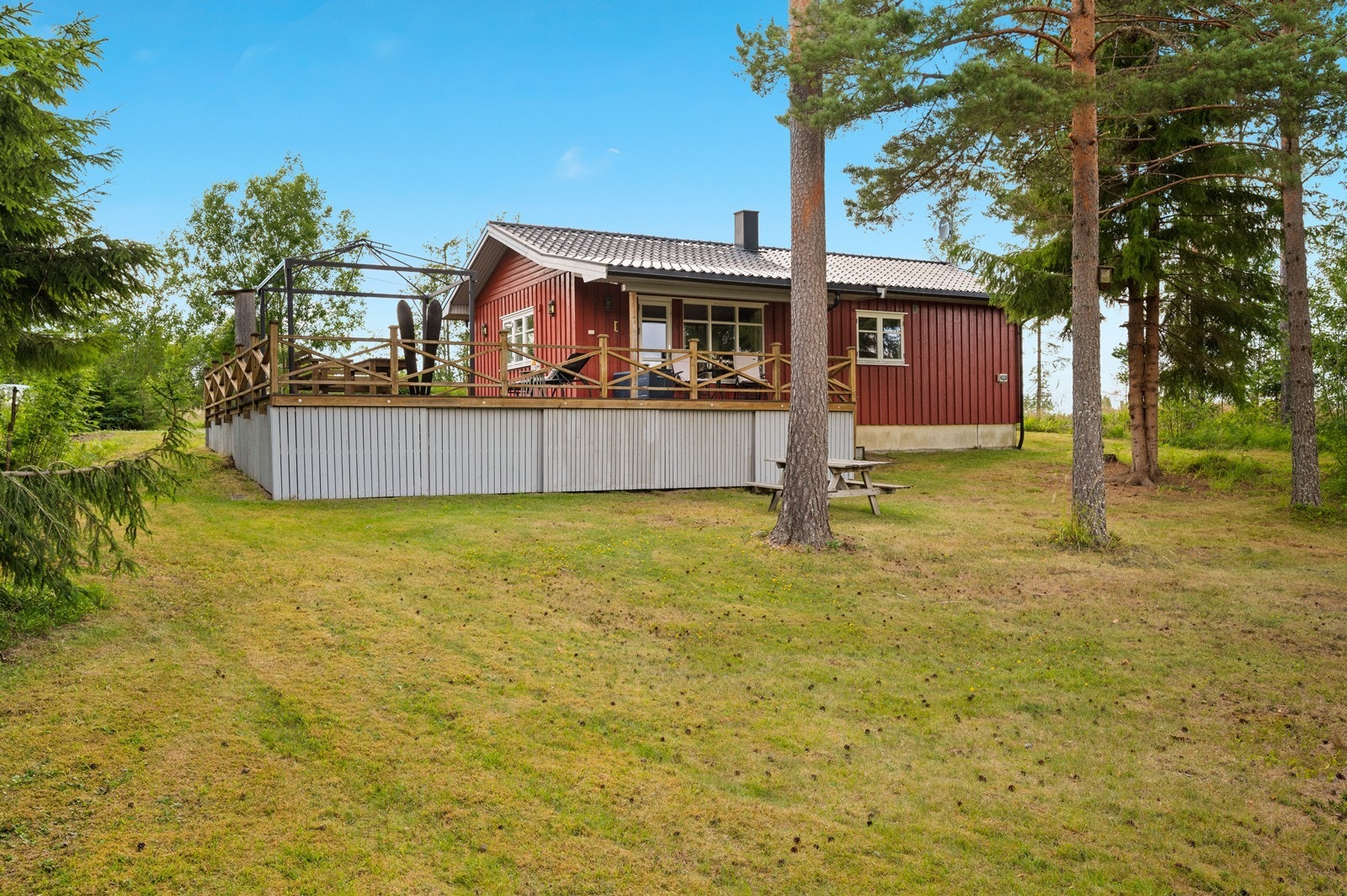 Fine uteområder for lek og hygge. Galleribilde