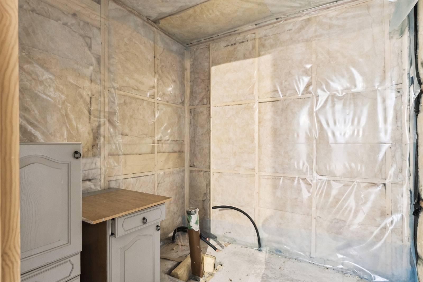 Påbegynt vaskerom i tilbygg 1. etasje Galleribilde