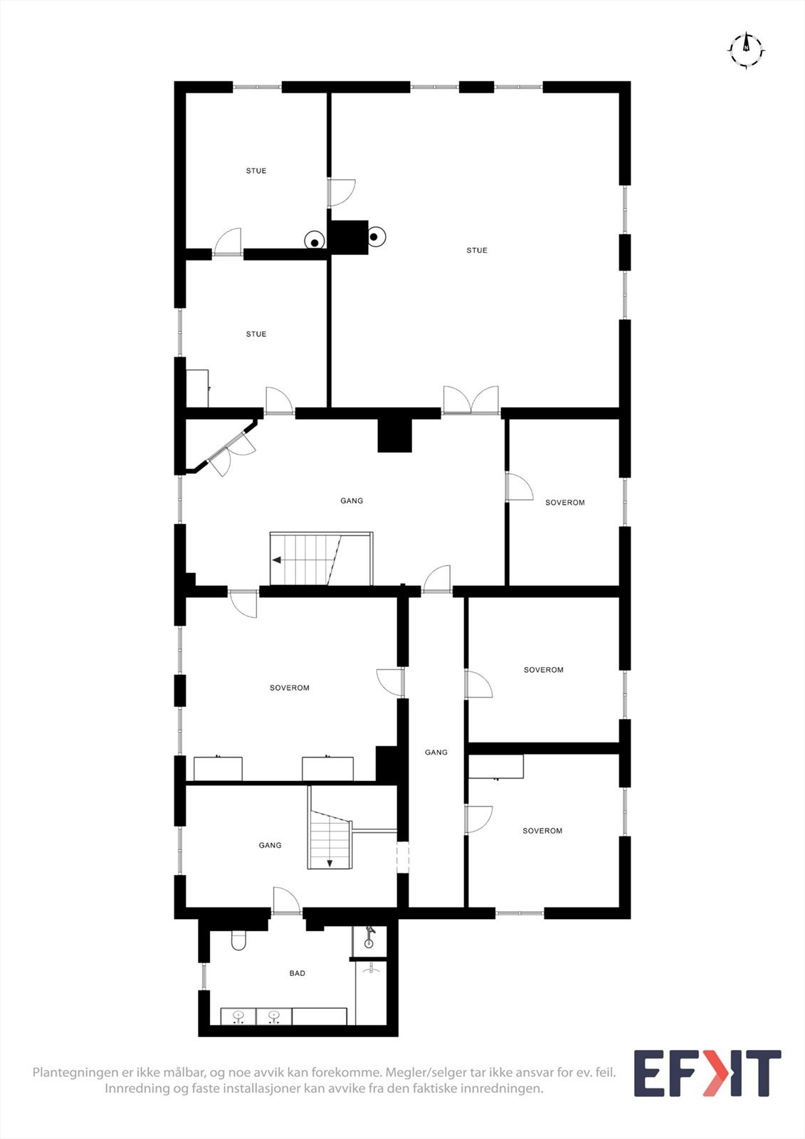 Plantegning 2. etasje Galleribilde