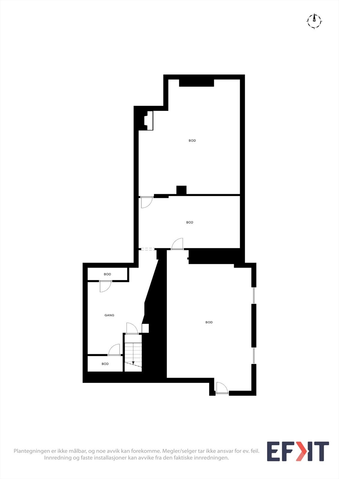 Plantegning kjeller Galleribilde