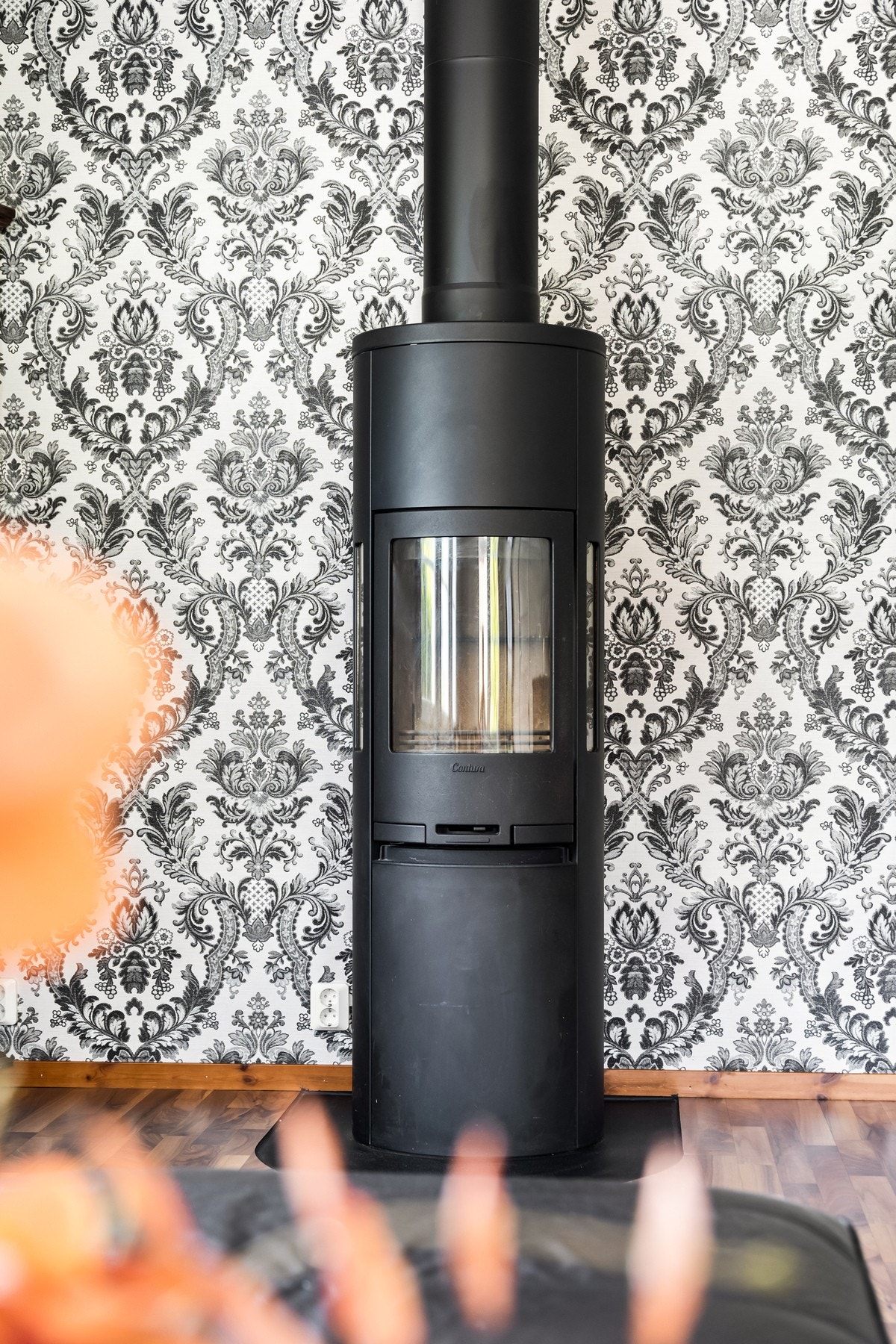 Nyere peisovn i bruk. Galleribilde