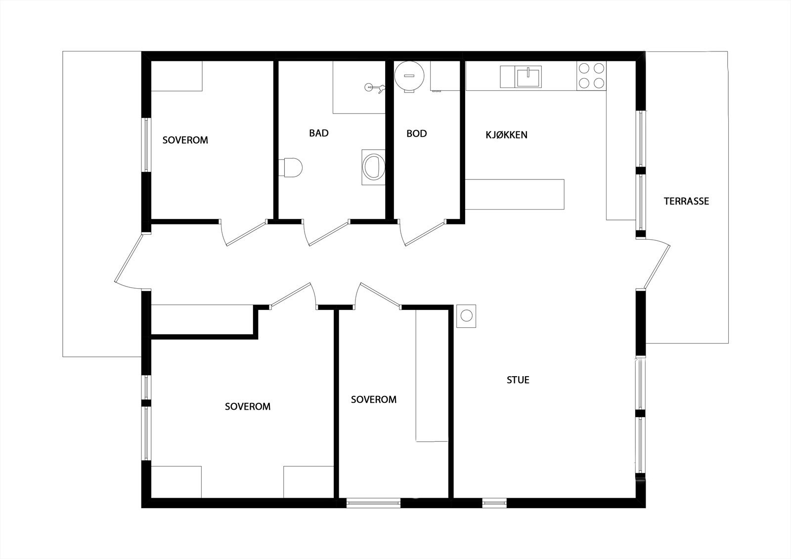 Plantegning Galleribilde