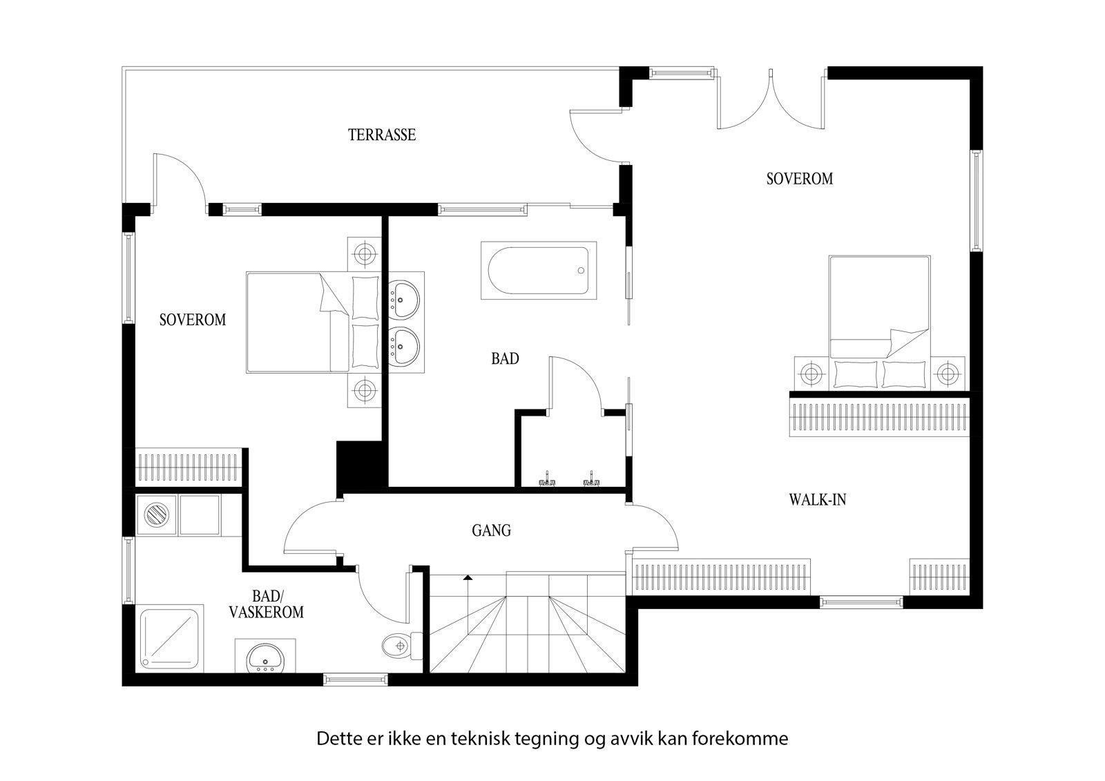 Plantegning 2. etasje Galleribilde