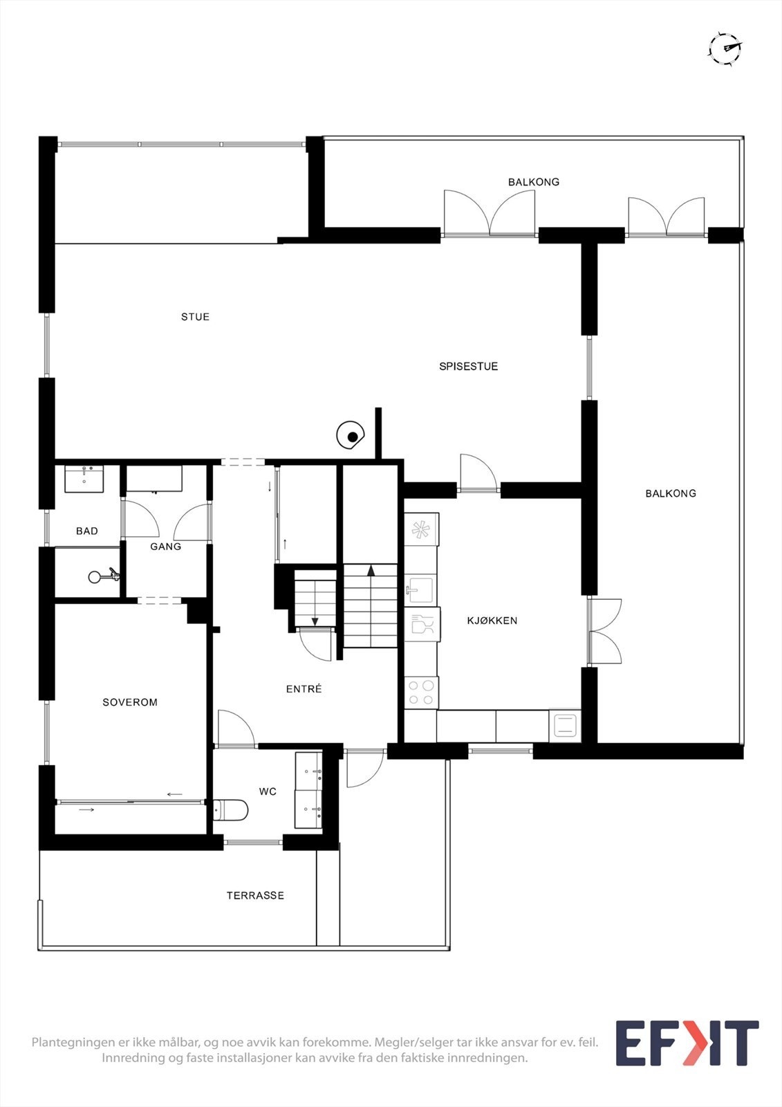 Plantegning 1. etasje. Galleribilde