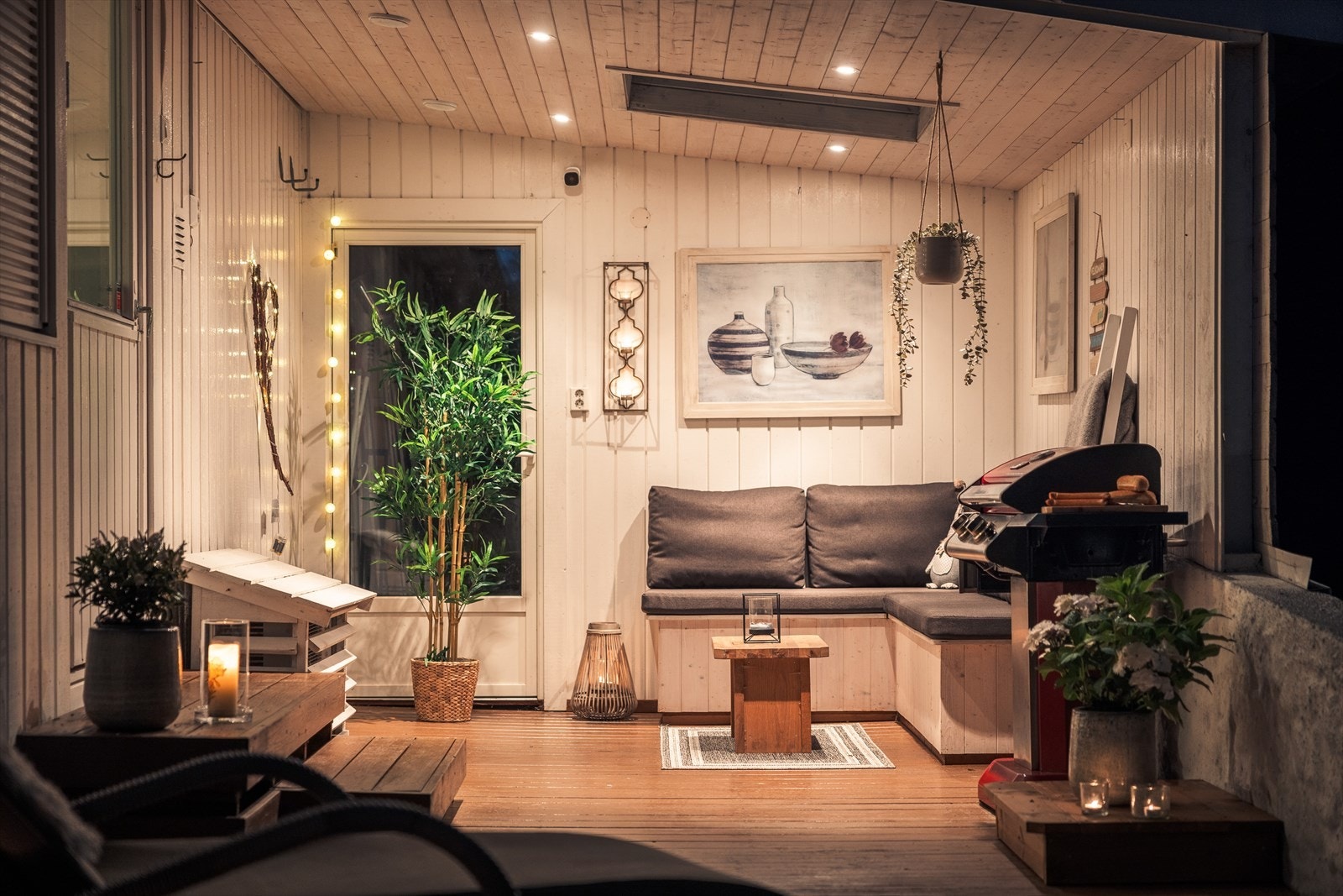 Her kan man virkelig sitte å nyte, også i ly fra bergensvær og vind Galleribilde