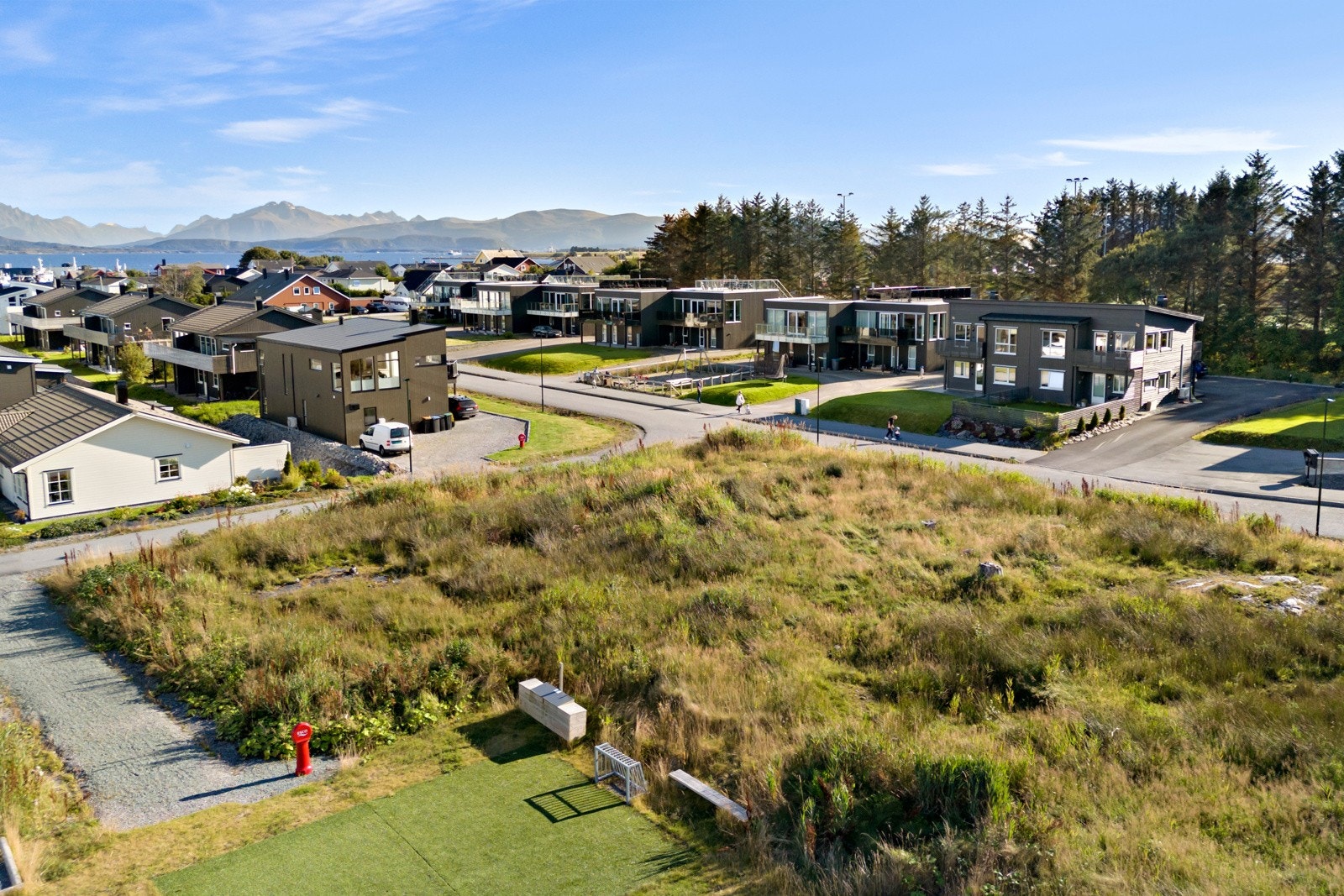 Tomten er lett strående og enkel å opparbeide. Galleribilde