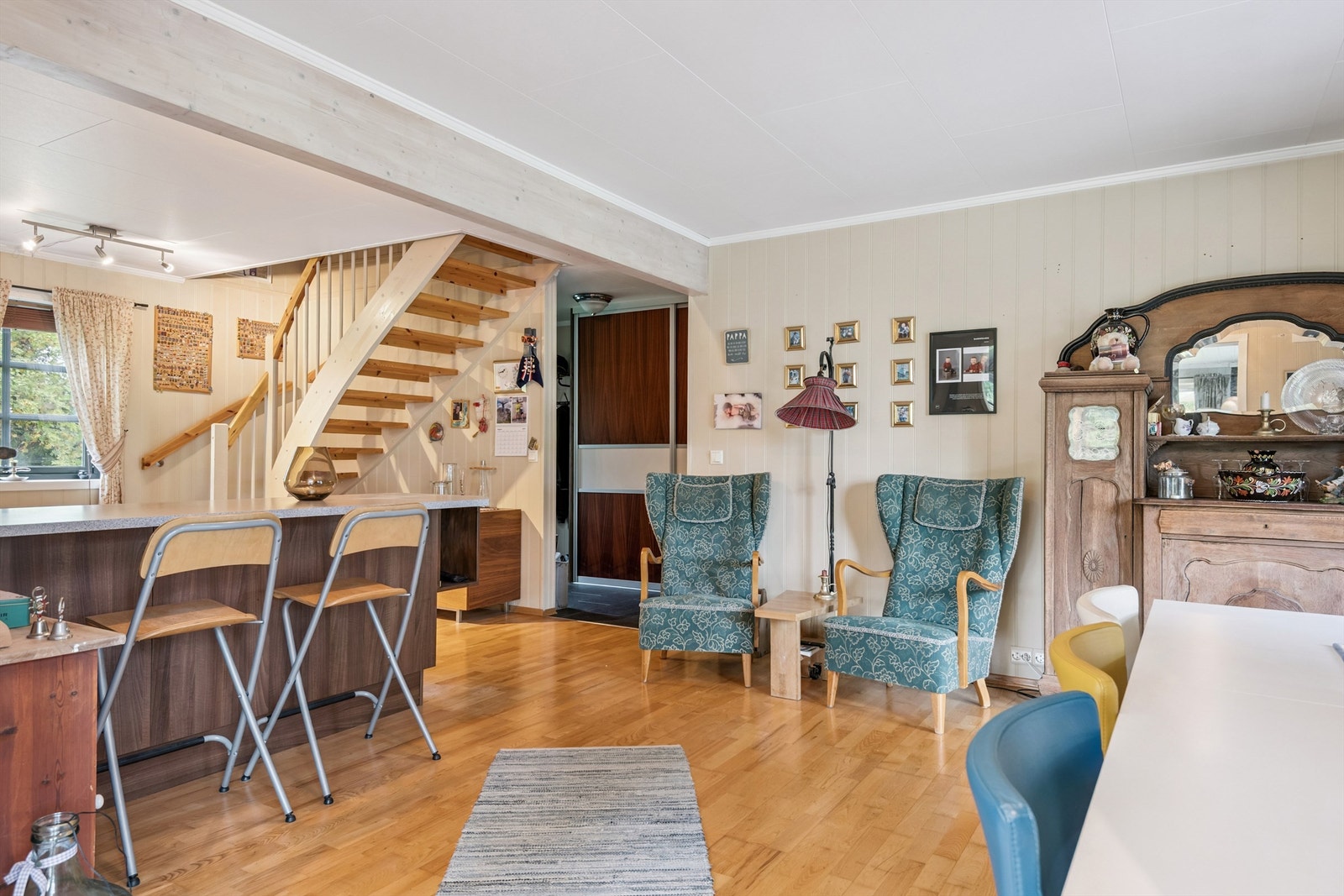 Den åpne løsning gir fine møbleringsmuligheter. Galleribilde