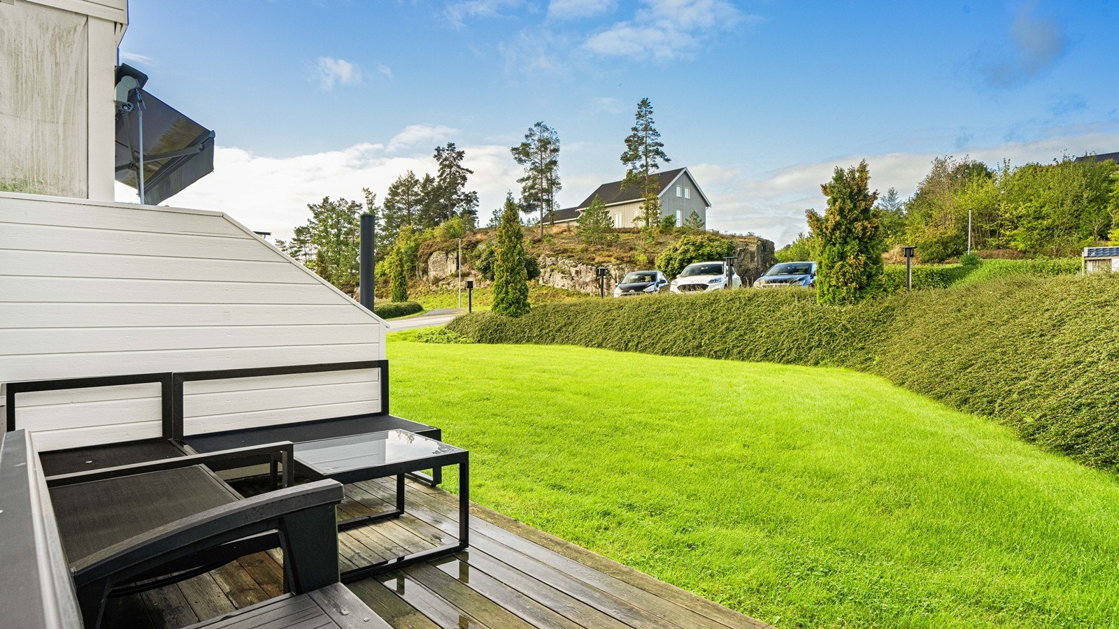 Hyggelig uteareal på utsiden av leiligheten Galleribilde