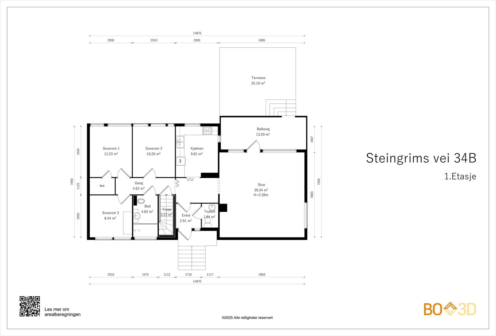 Plantegning 1. etasje. Galleribilde