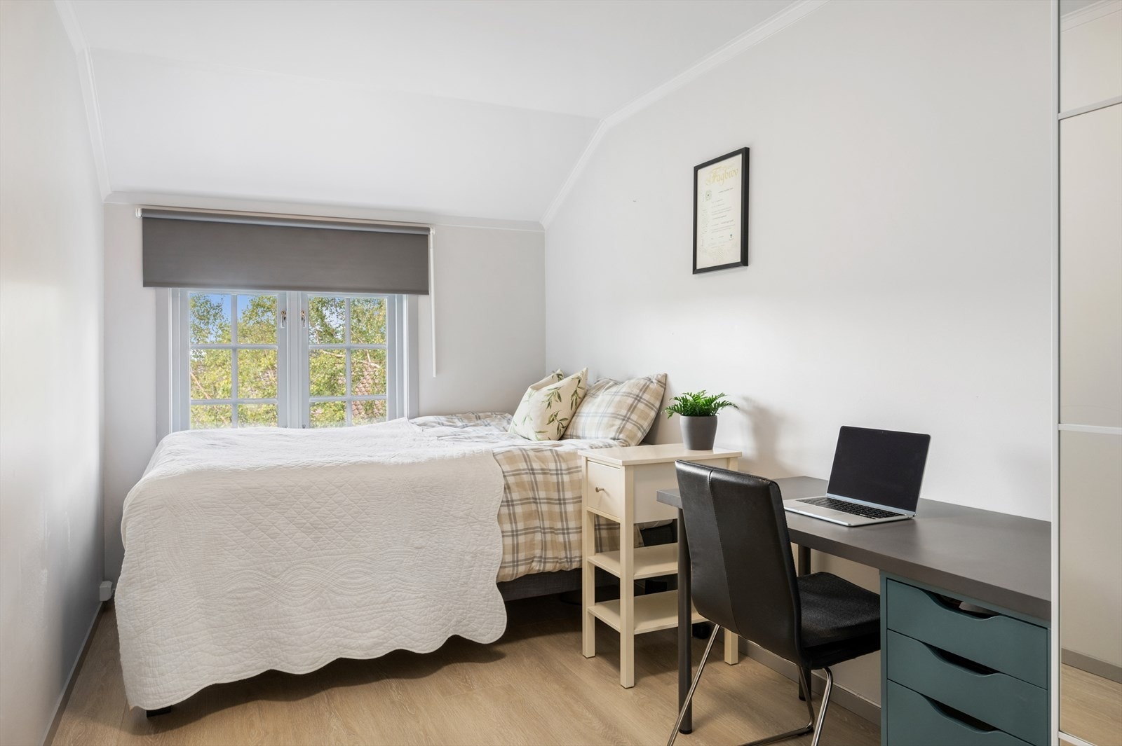 Det er to romslige soverom i hjemmet på hhv. 11m² og 9m². Galleribilde