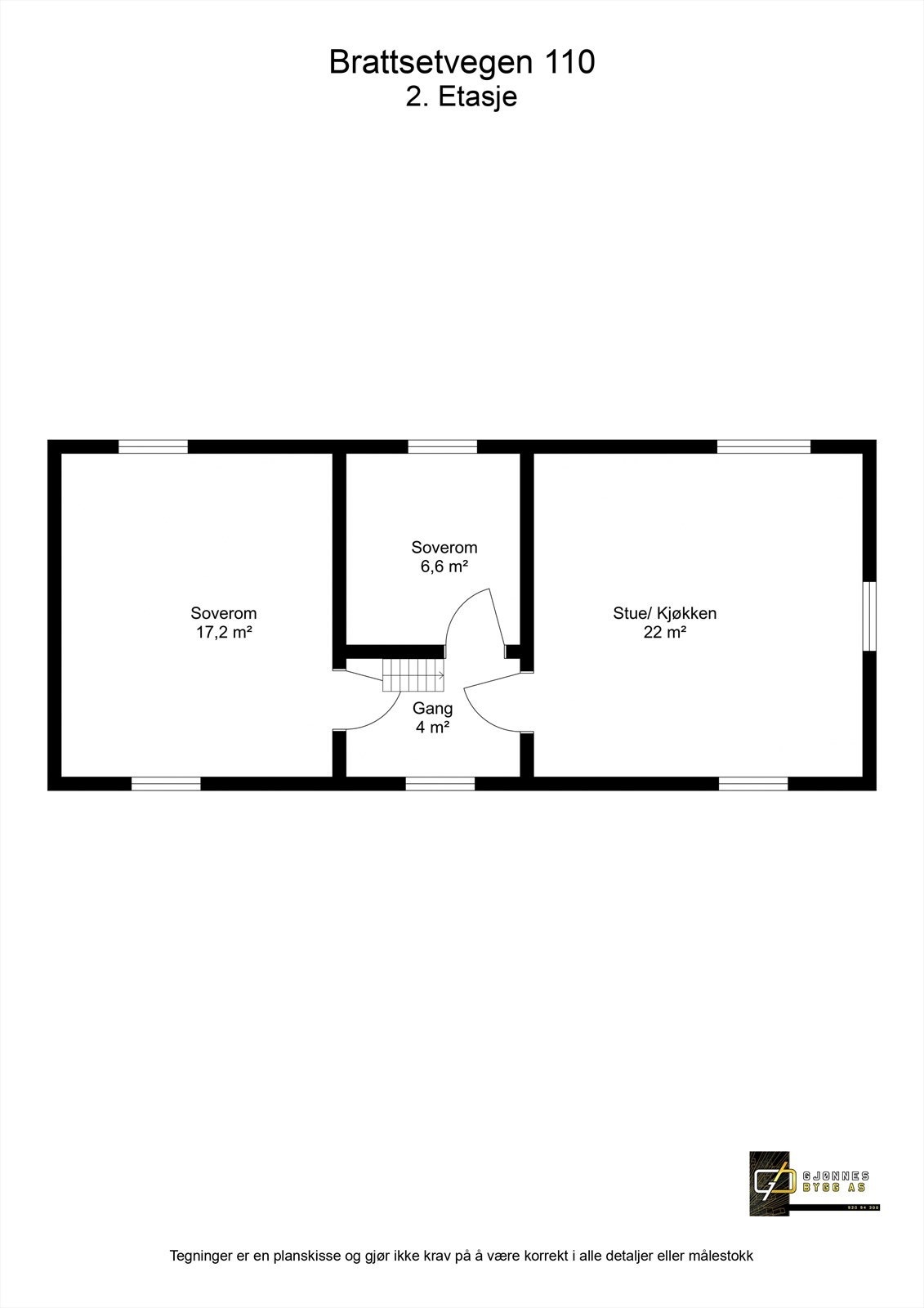 Brattsetvegen 110 - 2. Etasje - 2D Floor Plan.jpg Galleribilde