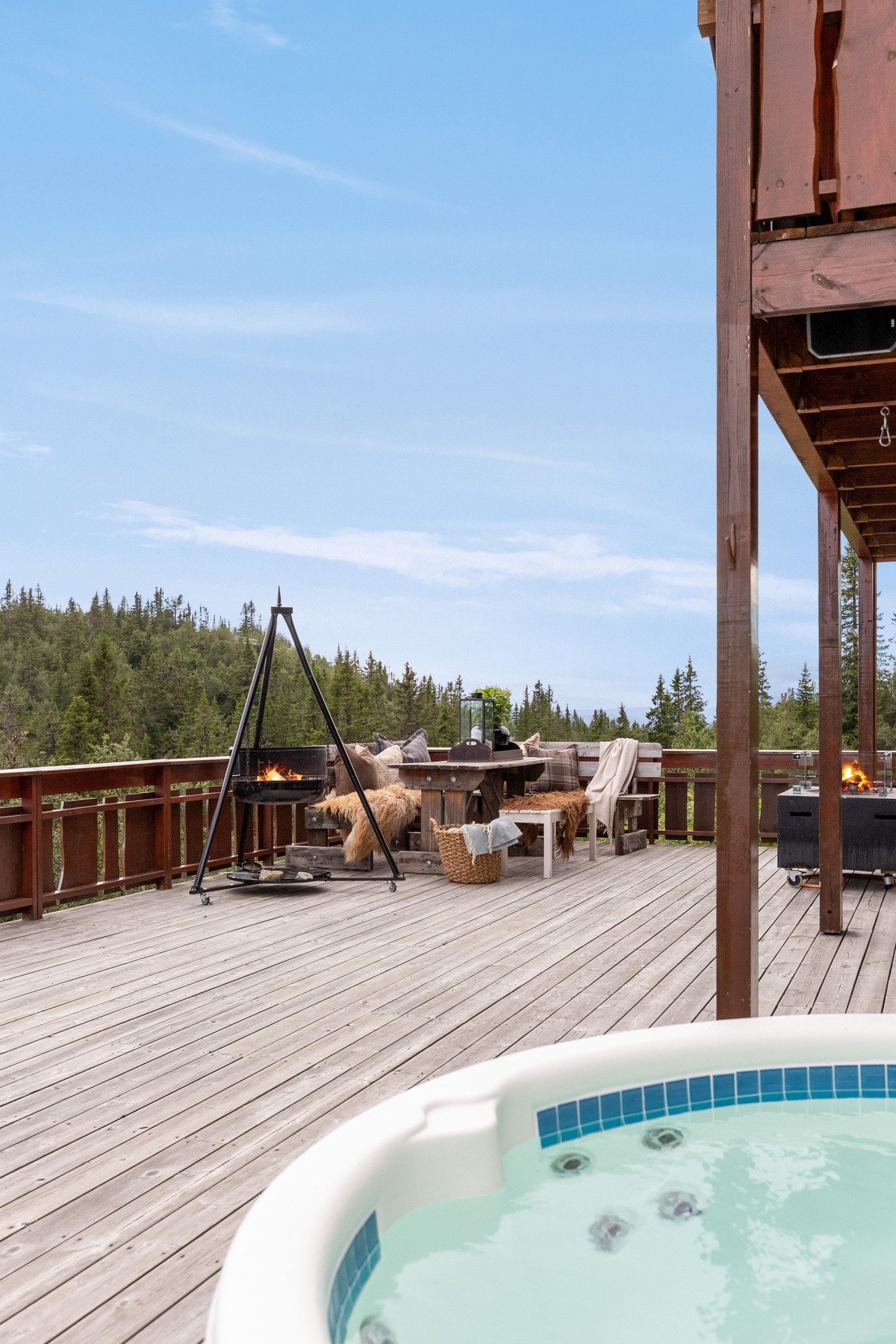 Her kan man virkelig nyte etter en lang dag ut i fjellet. Galleribilde