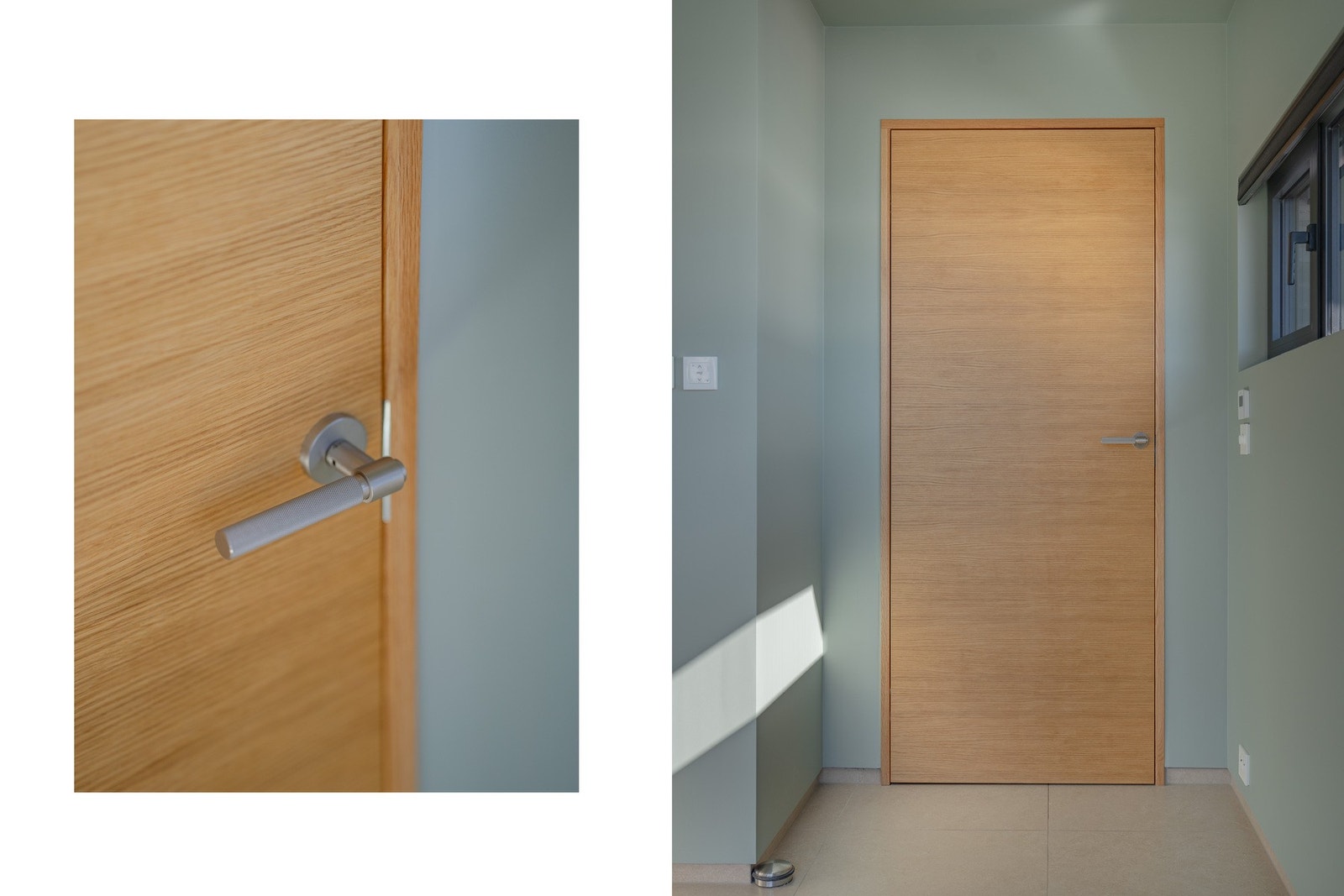 Heltre eikedører med eik karmer, fra leverandør Bovalls. Galleribilde