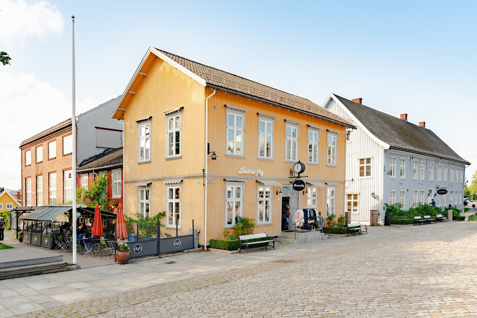 Drøbak sentrum. Galleribilde