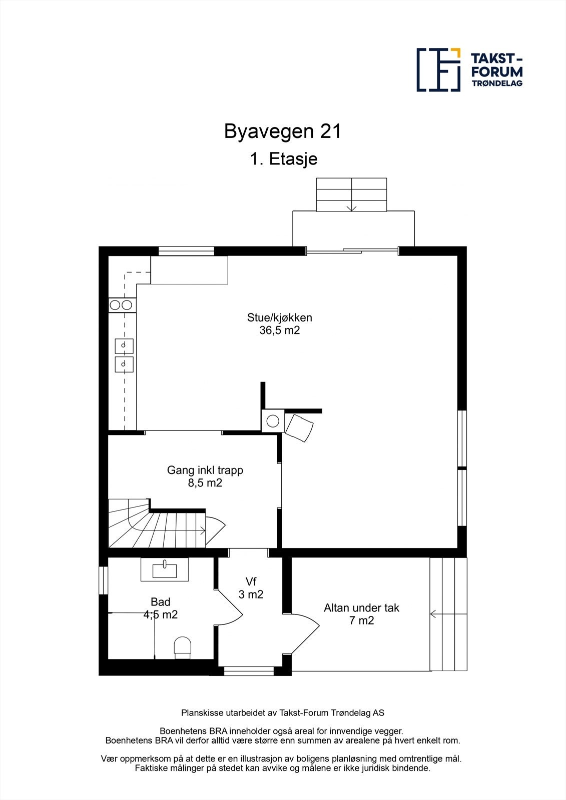 Plantegning 1.etasje Galleribilde