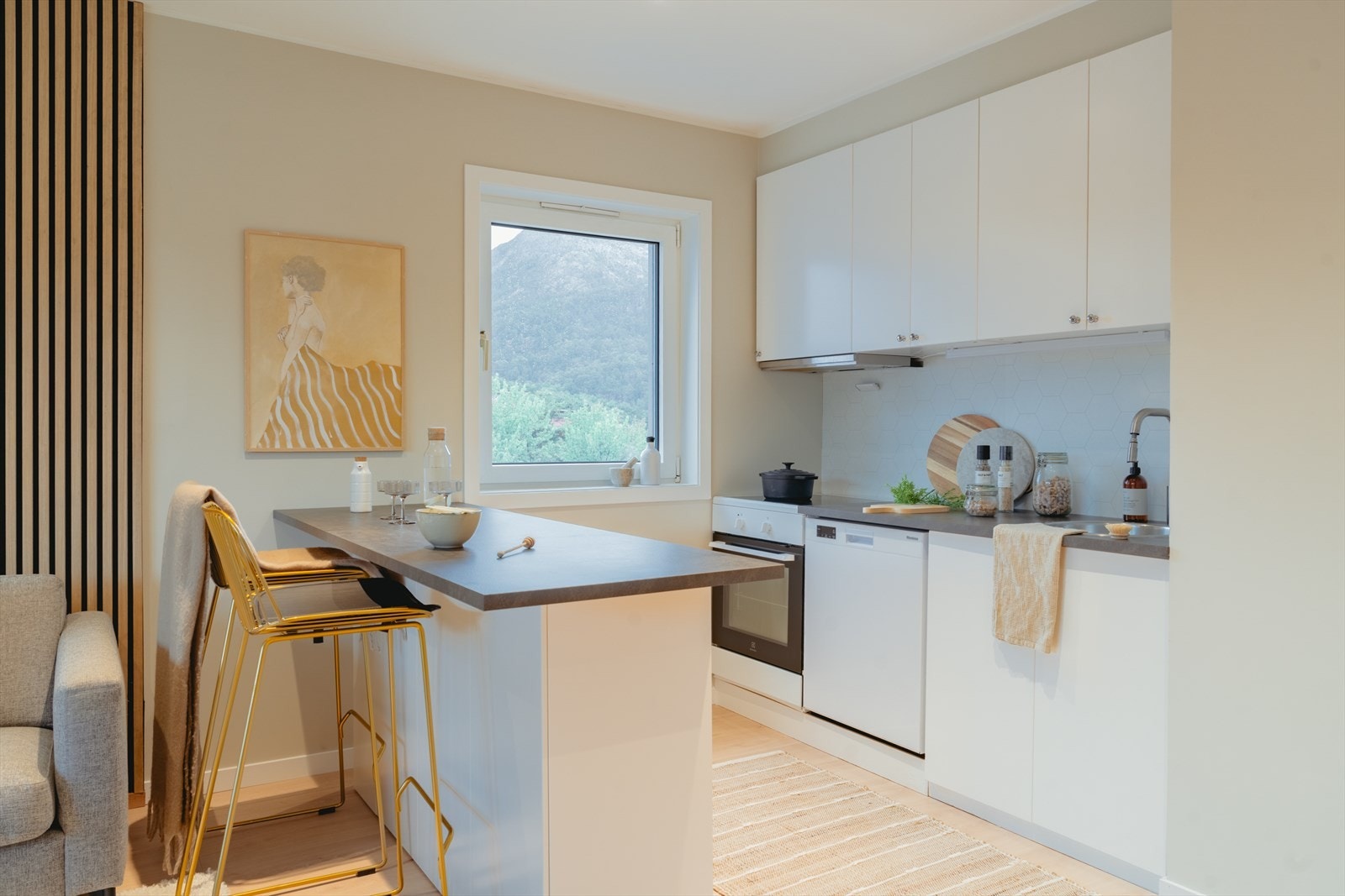 ver benkeplaten er det etablert mekanisk avtrekk i egen kanal gjennom yttervegg. Galleribilde