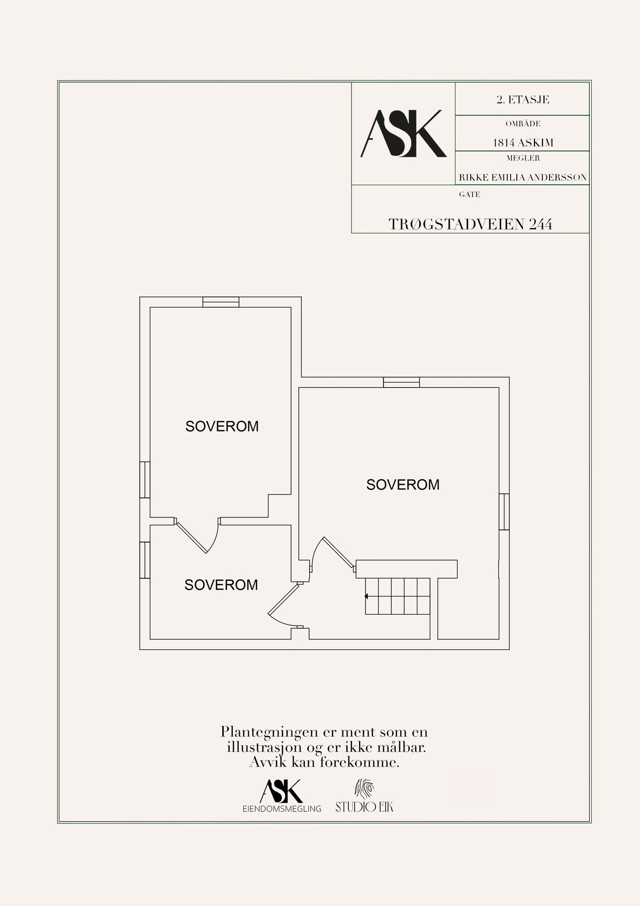 Plantegning 2 etasje Galleribilde