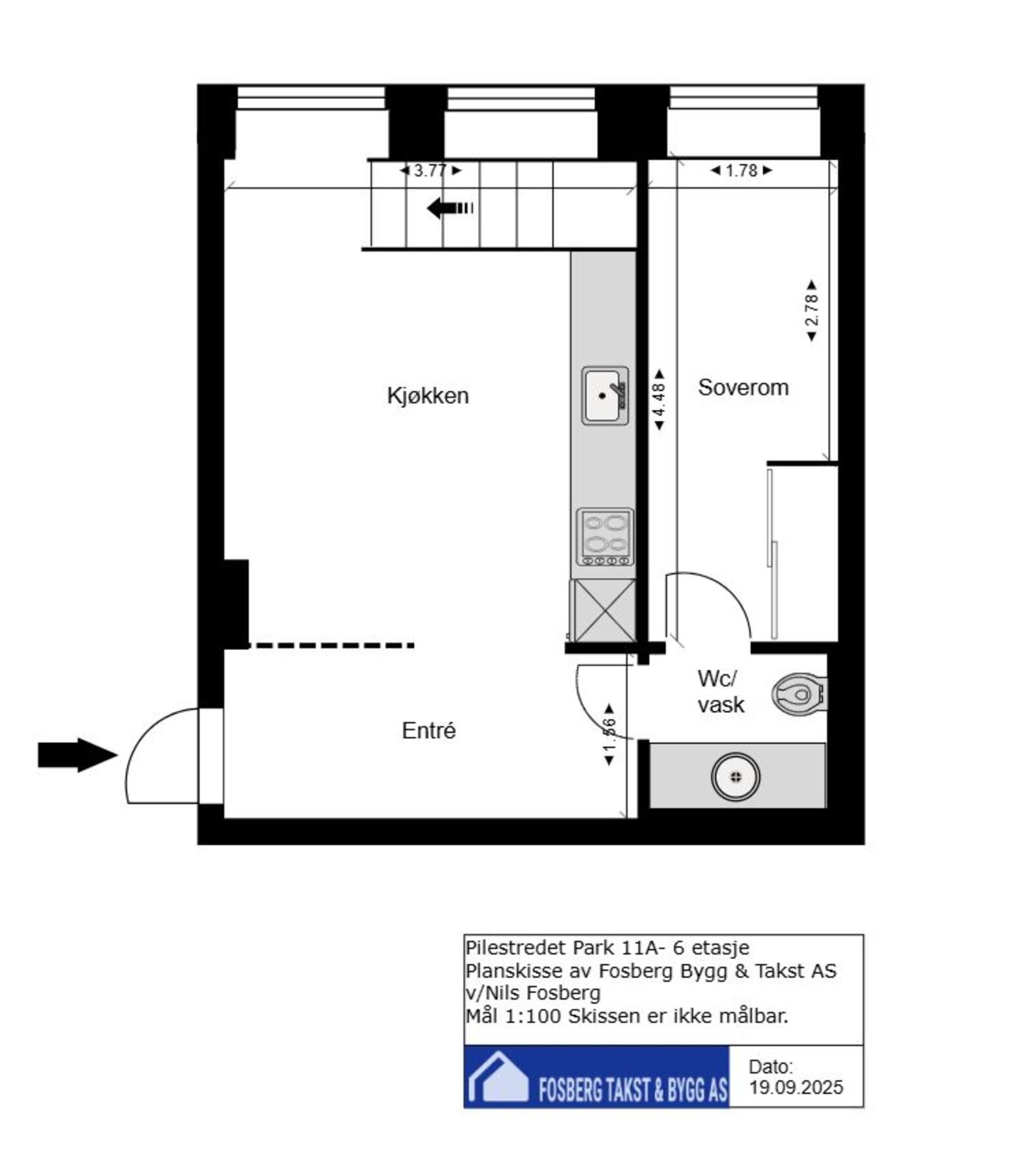 5. etg. plantegning. Galleribilde