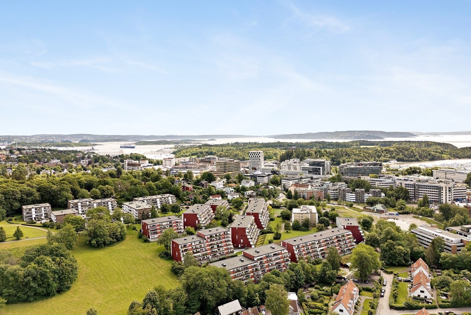 Oversikt over området - flotte grønne lunger og kort vei til sjøen på Sjølyst / Bygdøy Galleribilde