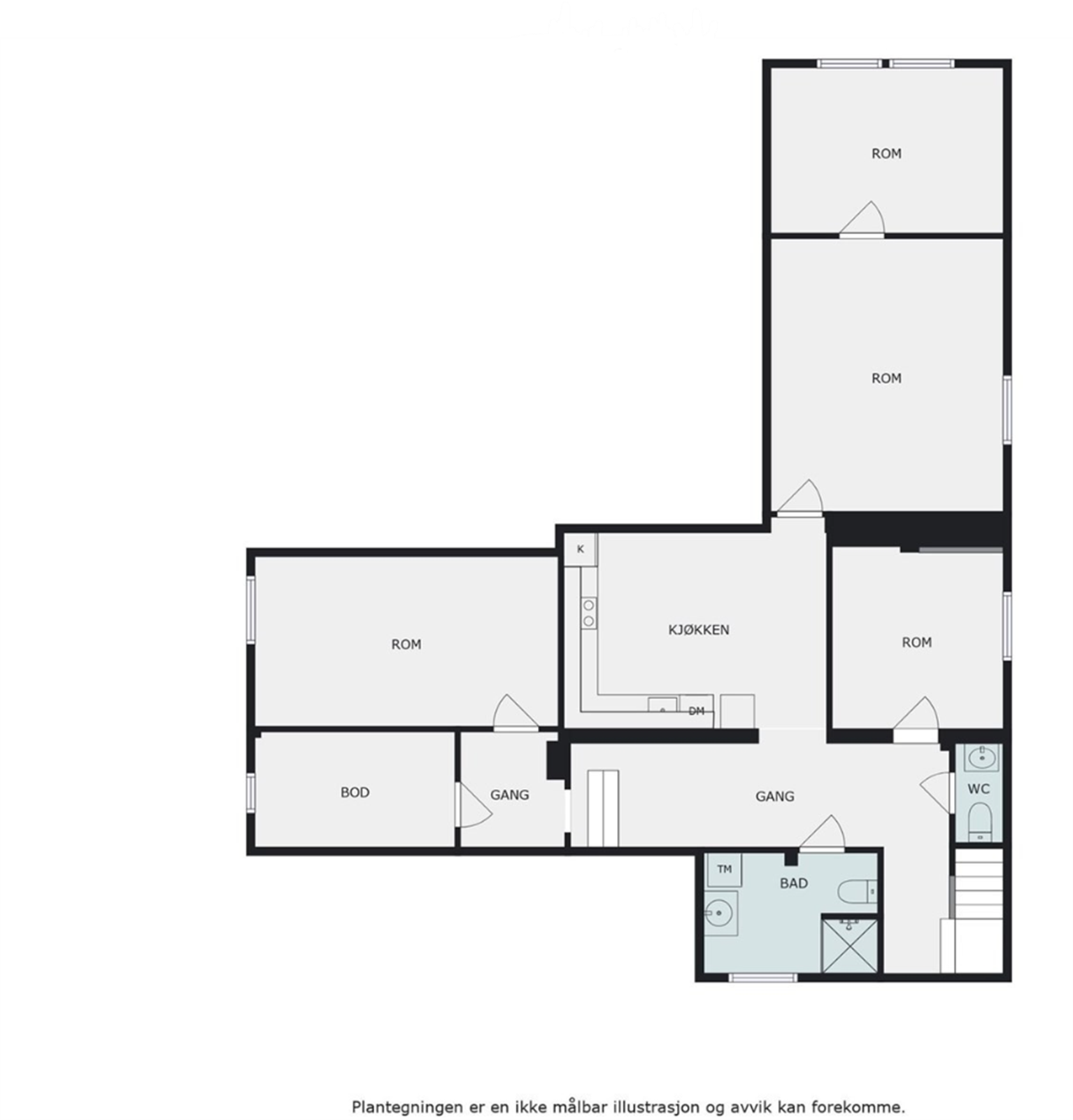 Plantegning kjeller Galleribilde