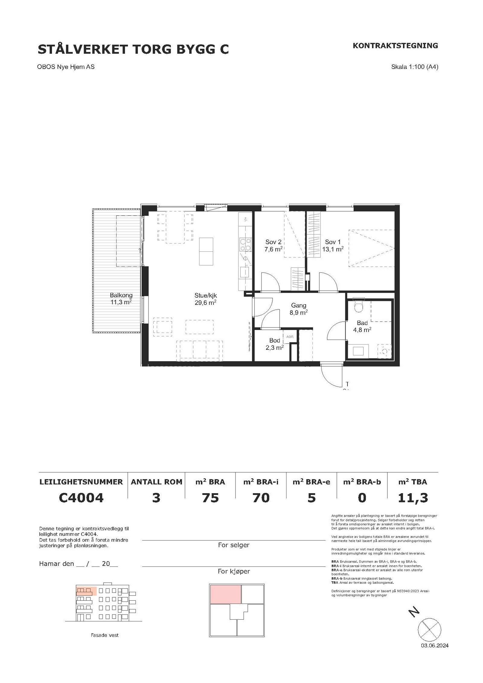 Plantegning Galleribilde