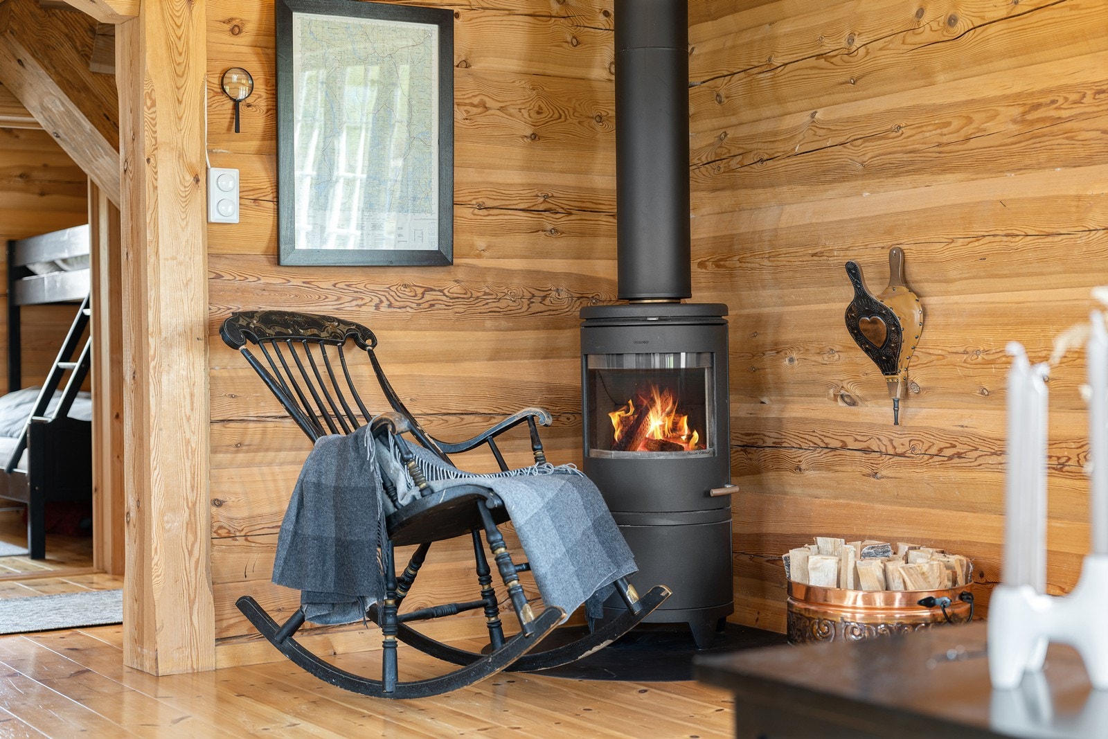 En herlig peis som varmer godt på kalde dager Galleribilde