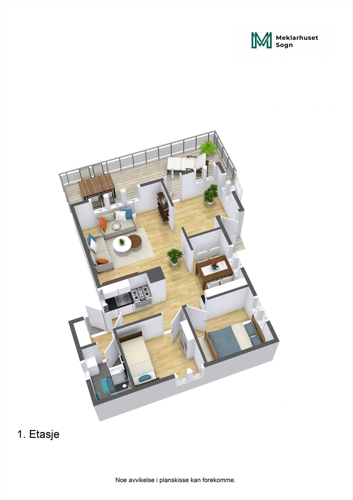 Planteikning 3D Galleribilde