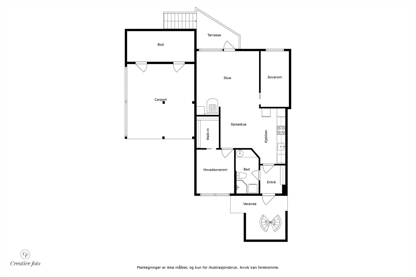 Plantegning Galleribilde