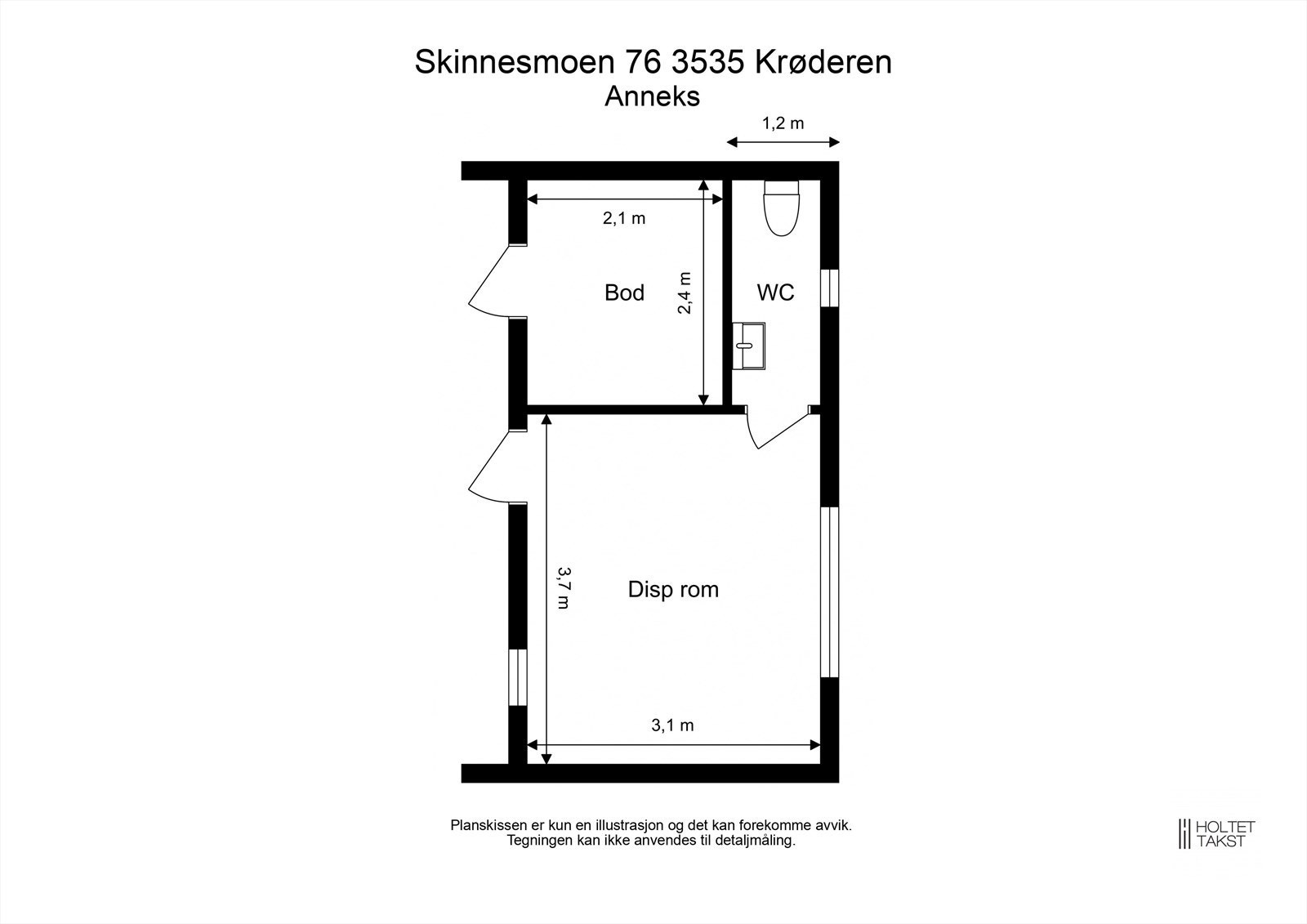 Plantegning annekset. Galleribilde