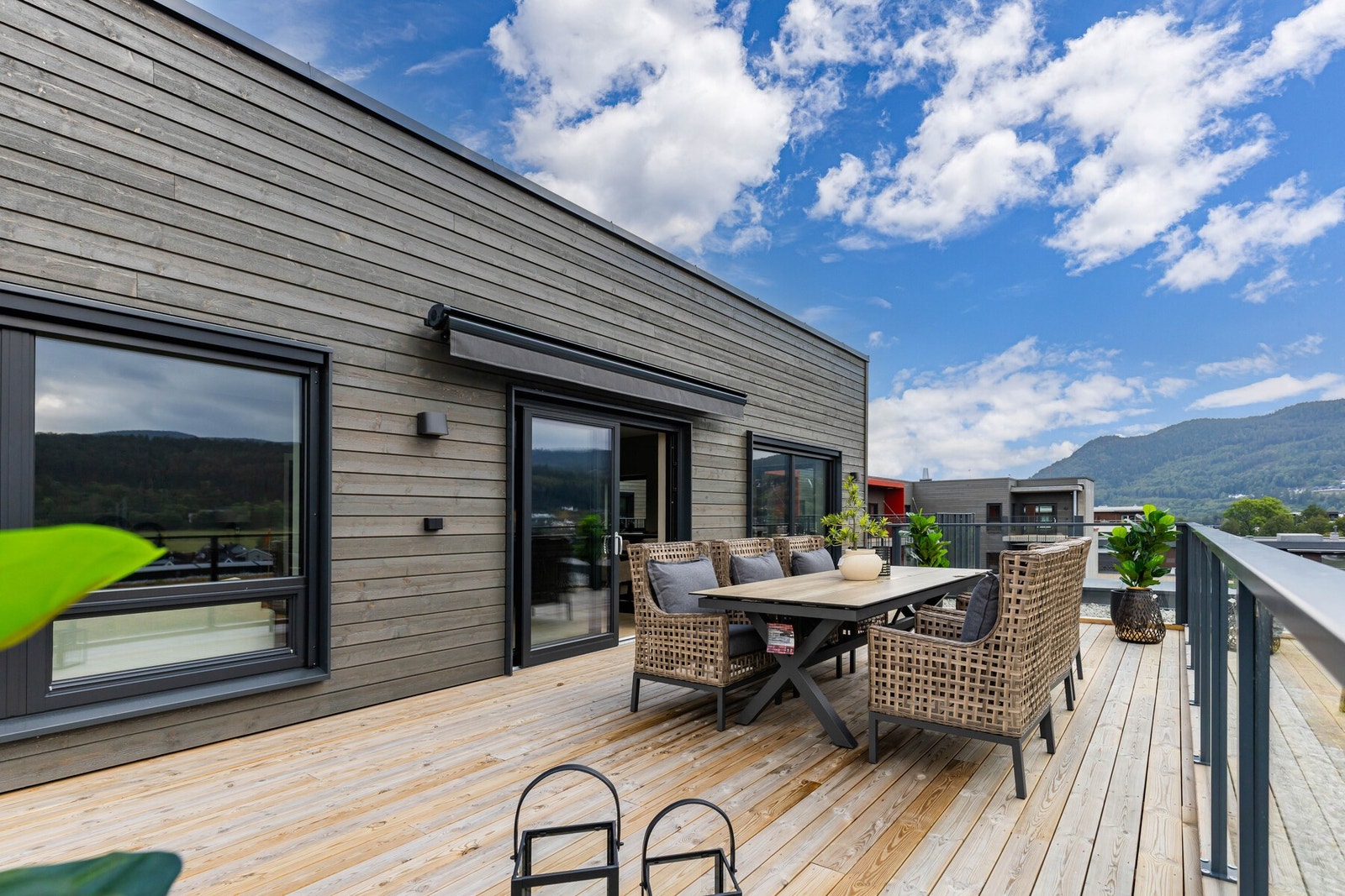 Her får man uteplasser på hele 73 kvm! Galleribilde