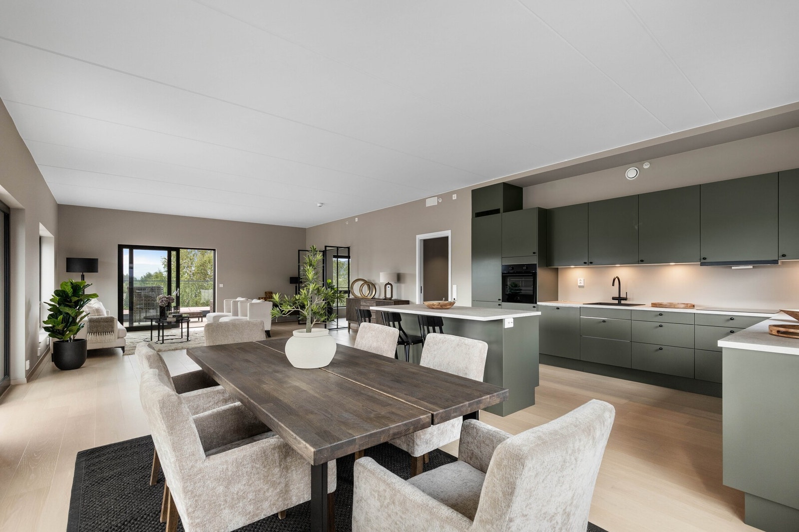 Her er det også god plass til et spisebord. Galleribilde