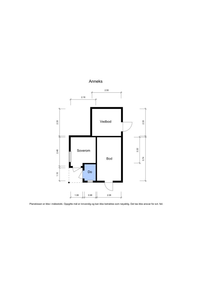 Plantegning anneks. Galleribilde