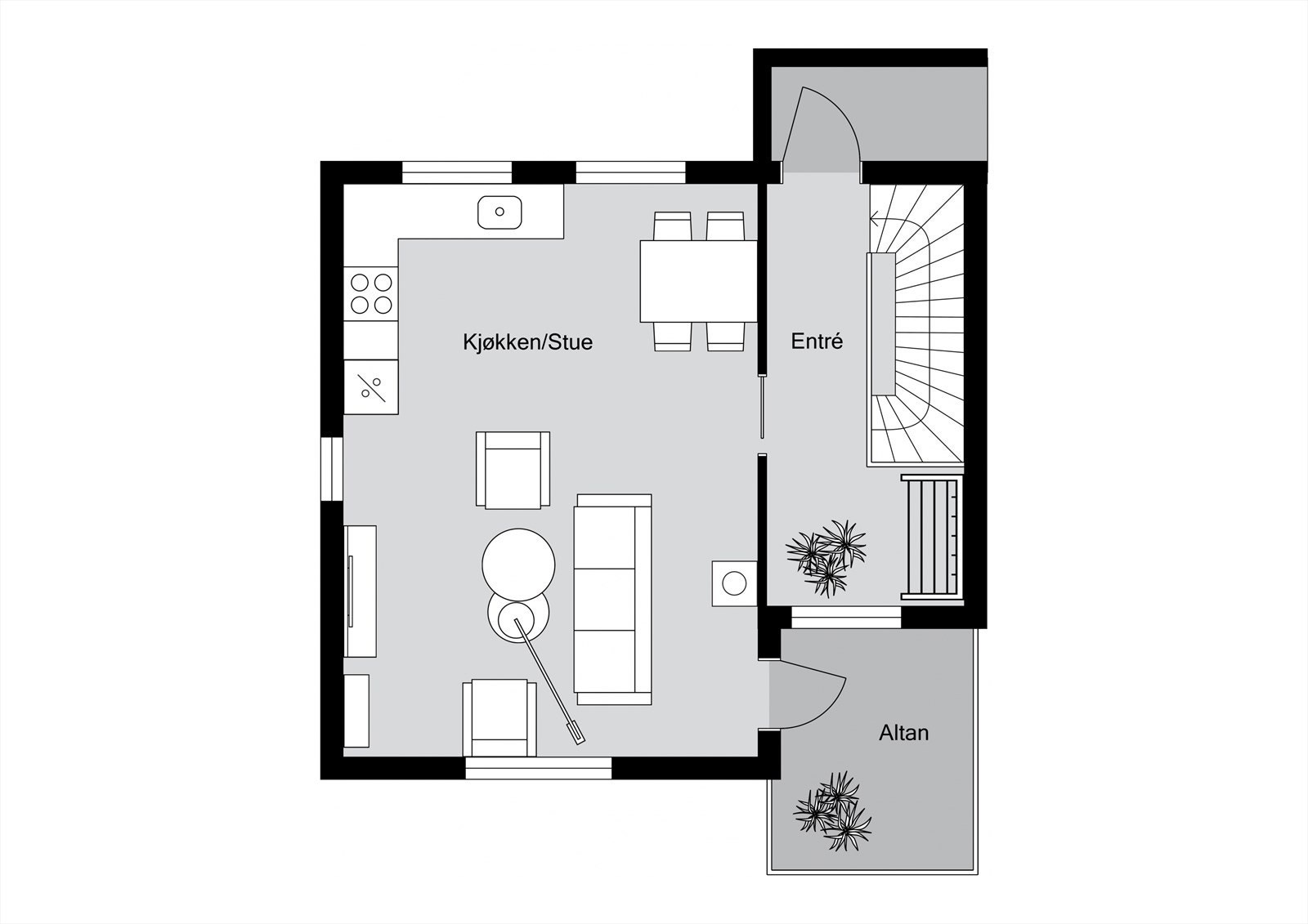 Plantegning - Hovedetasjen Galleribilde