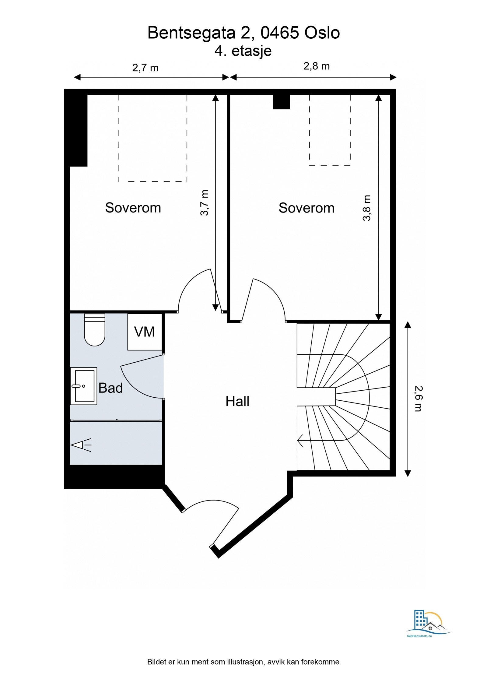 - Plantegning 4.etg - Galleribilde