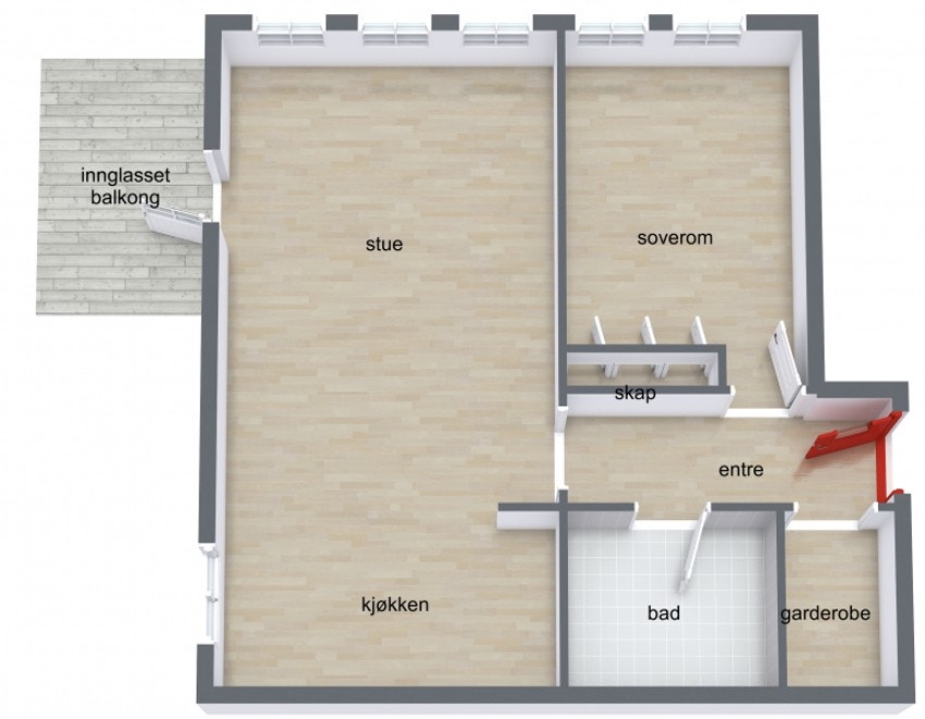 Plantegning Galleribilde
