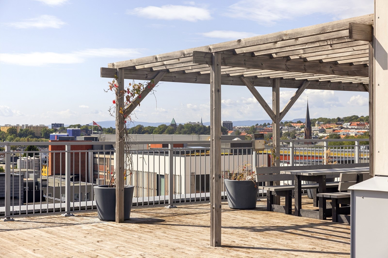 Felles takterrasse med perfekte sol- og utsiktsforhold! Galleribilde