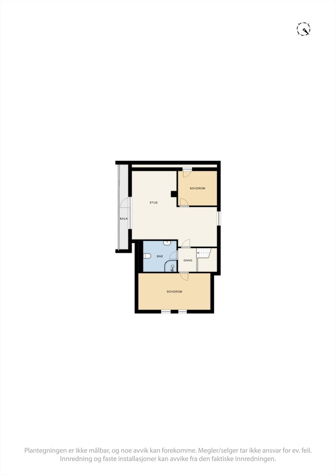 Plantegning 3. etasje Galleribilde