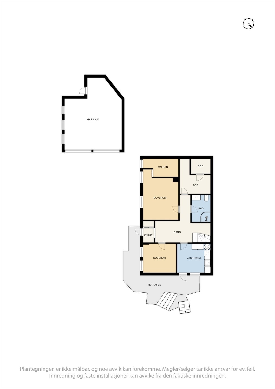 Plantegning 1. etasje Galleribilde