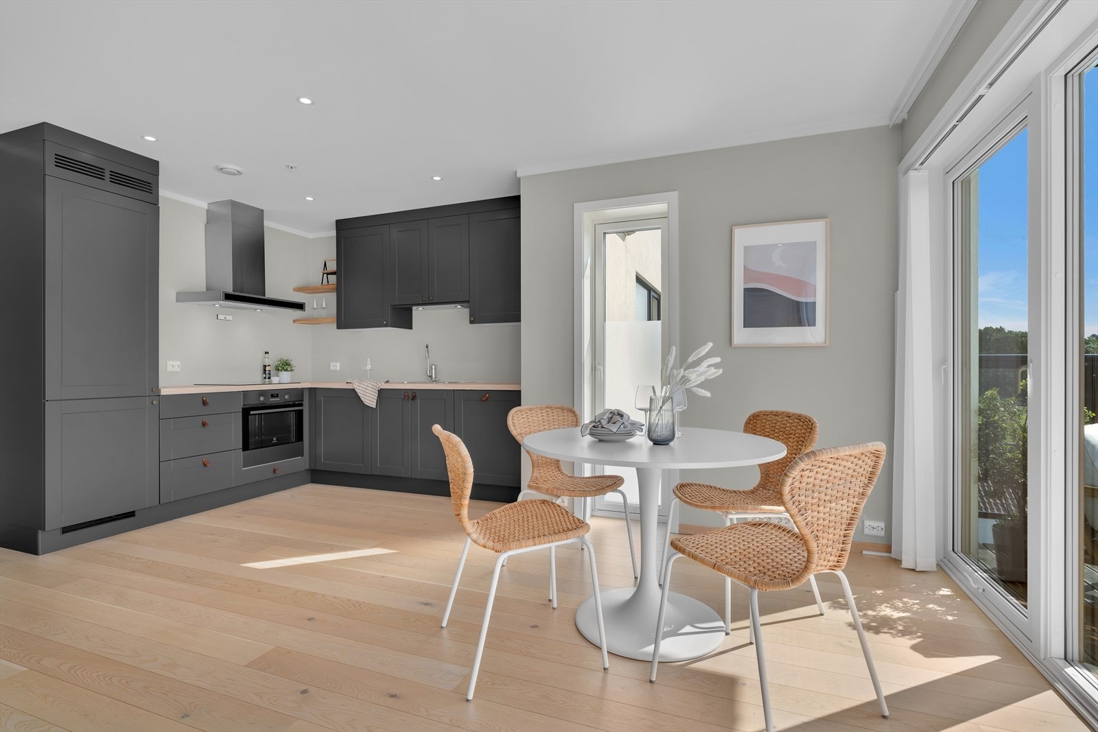 Leiligheten har en fin planløsning fordelt på 75 kvm Galleribilde