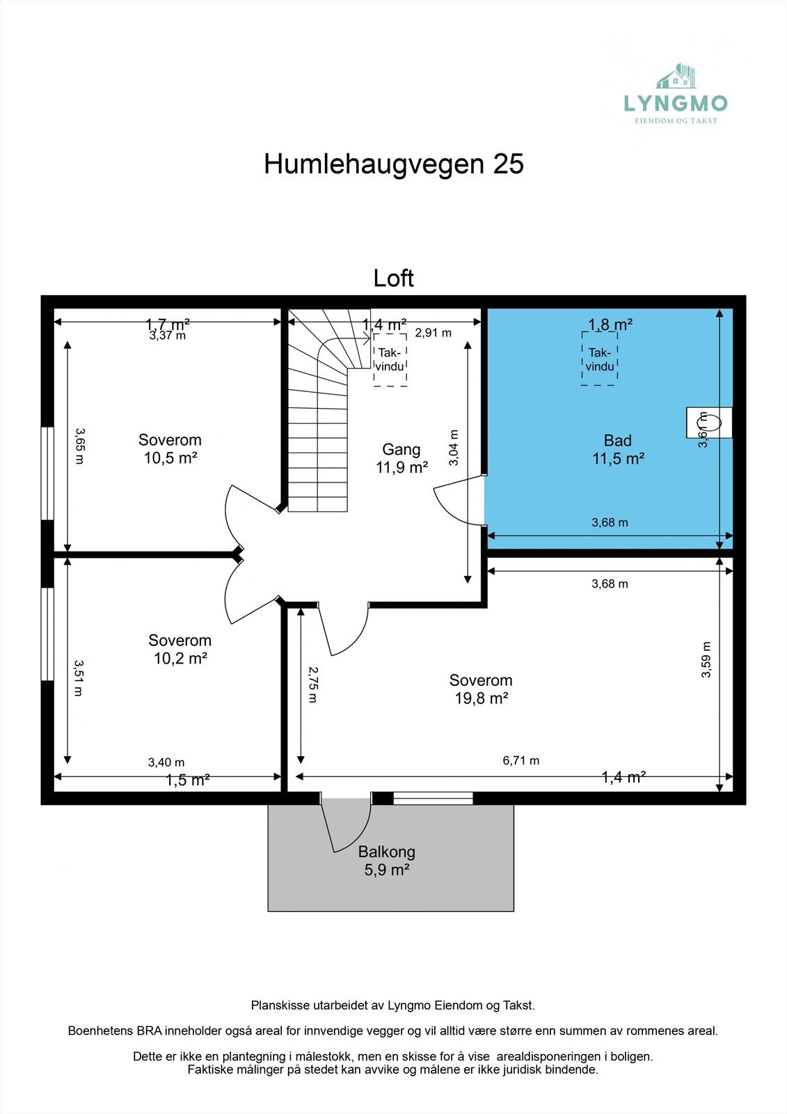 Planskisse loft Galleribilde
