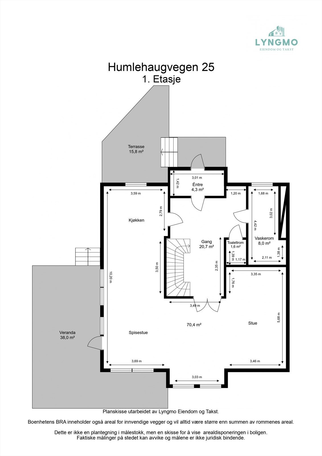 Planskisse 1. etasje Galleribilde