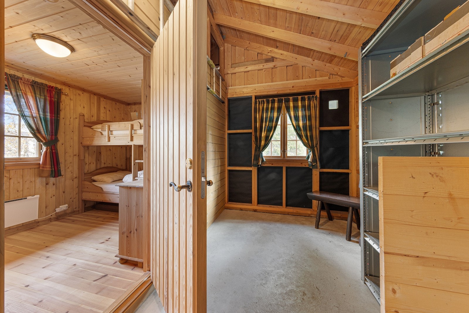 I denne delen har man et innredet rom, samt et bod med gode lagrningsmuligheter. Galleribilde