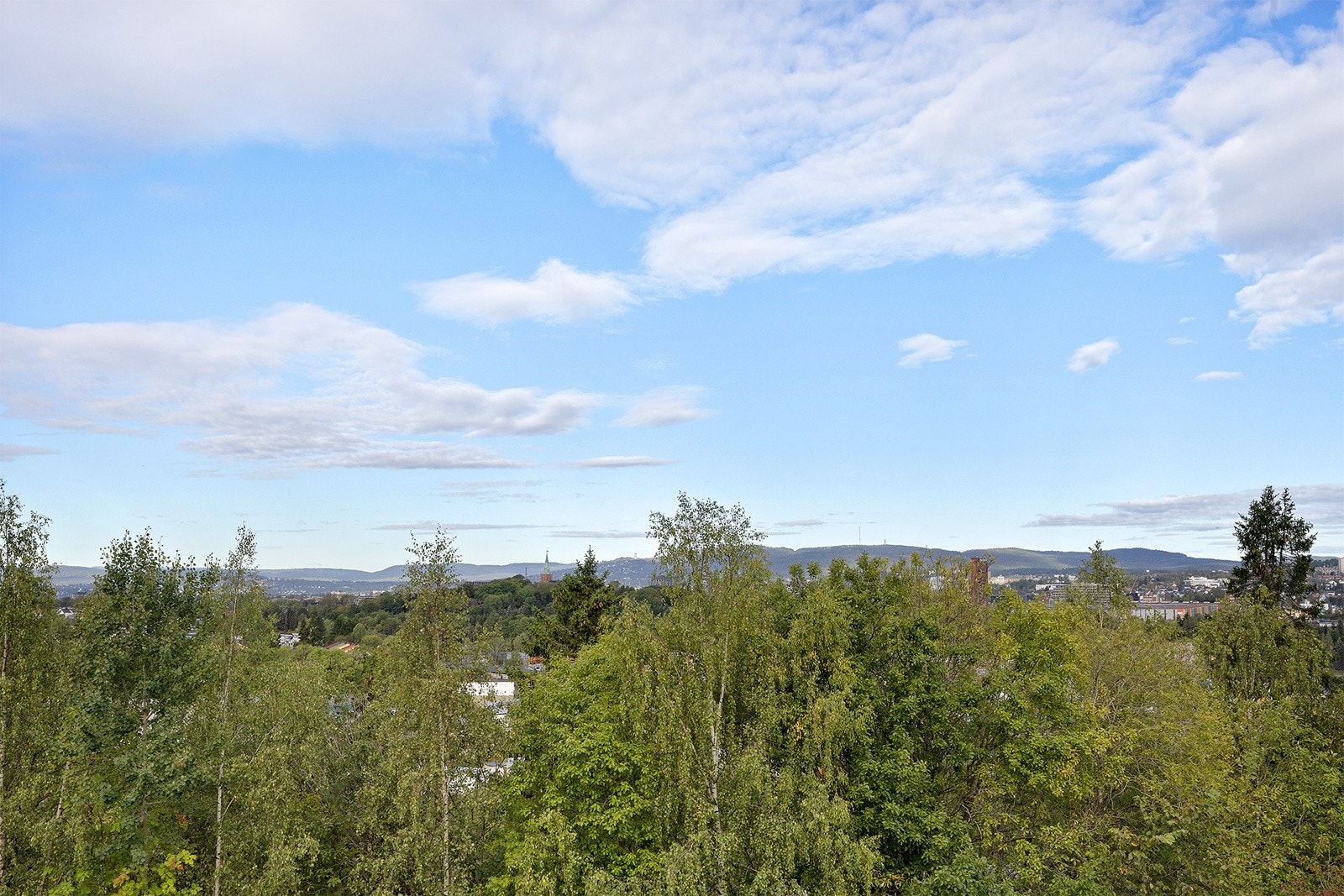 Flott utsikt fra leiligheten Galleribilde