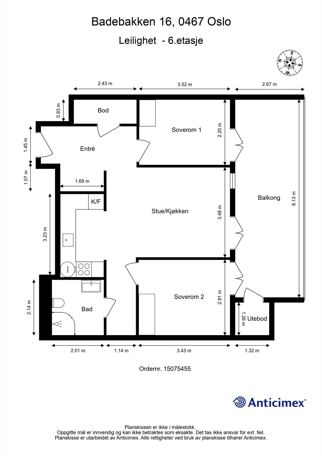 Plantegning Galleribilde