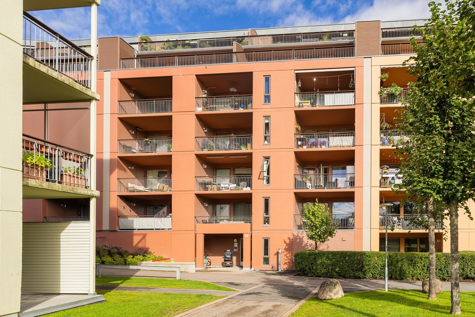 Fine og grønne fellesområder. Galleribilde