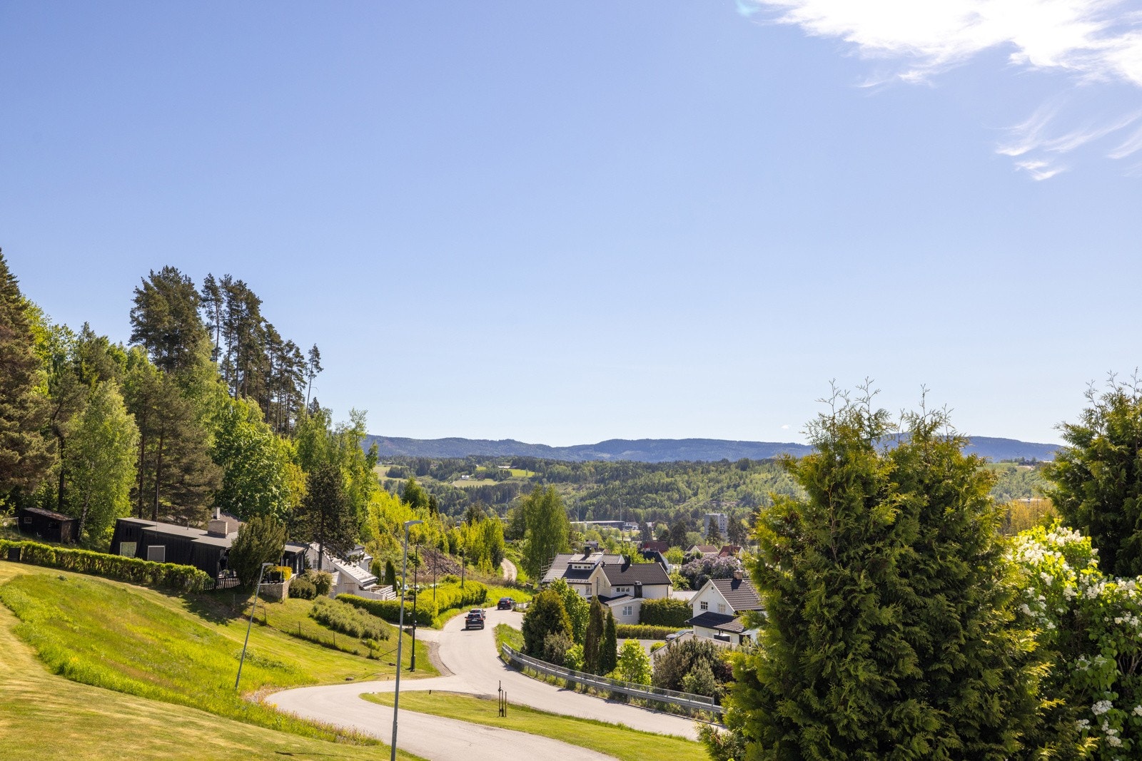 Utsiktsbilde fra terrassen. Galleribilde