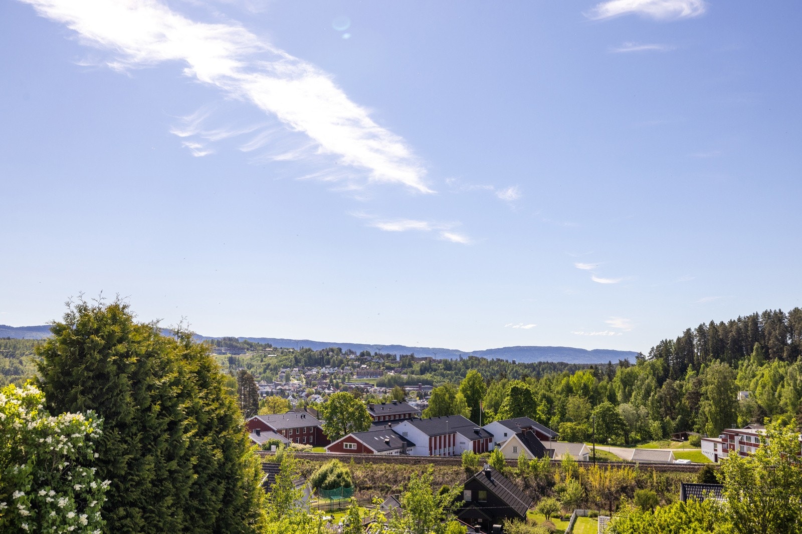 Utsiktsbilde fra terrassen. Galleribilde
