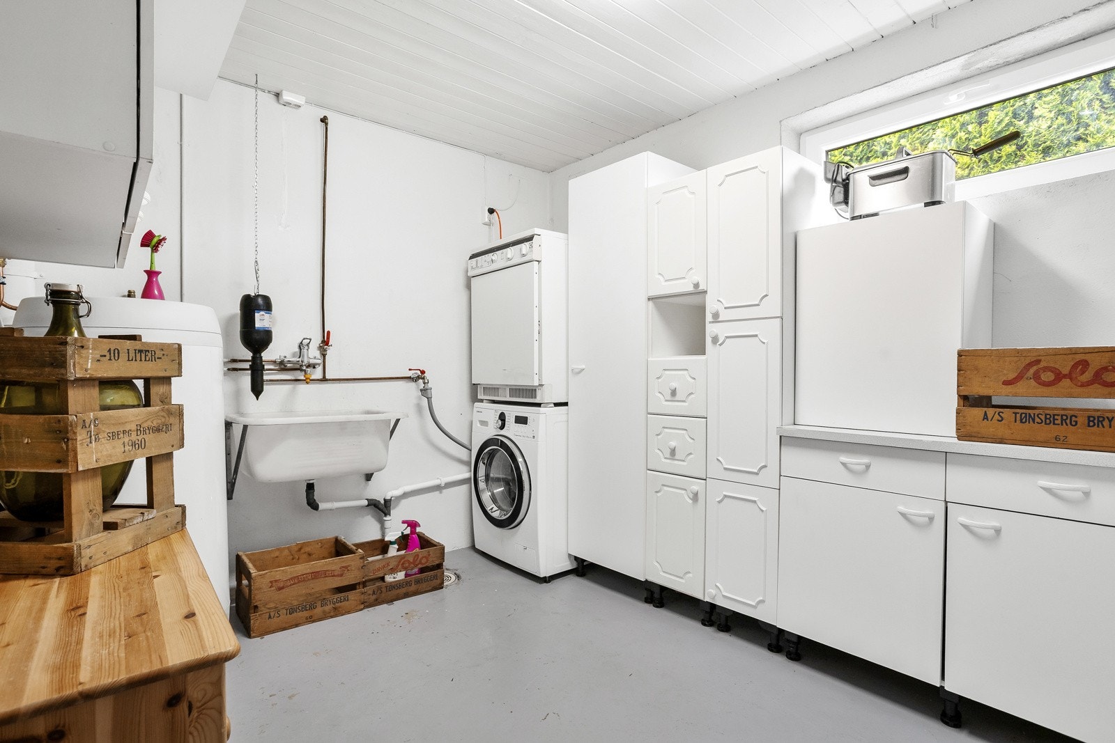 Vaskerom i sokkeletasjen Galleribilde