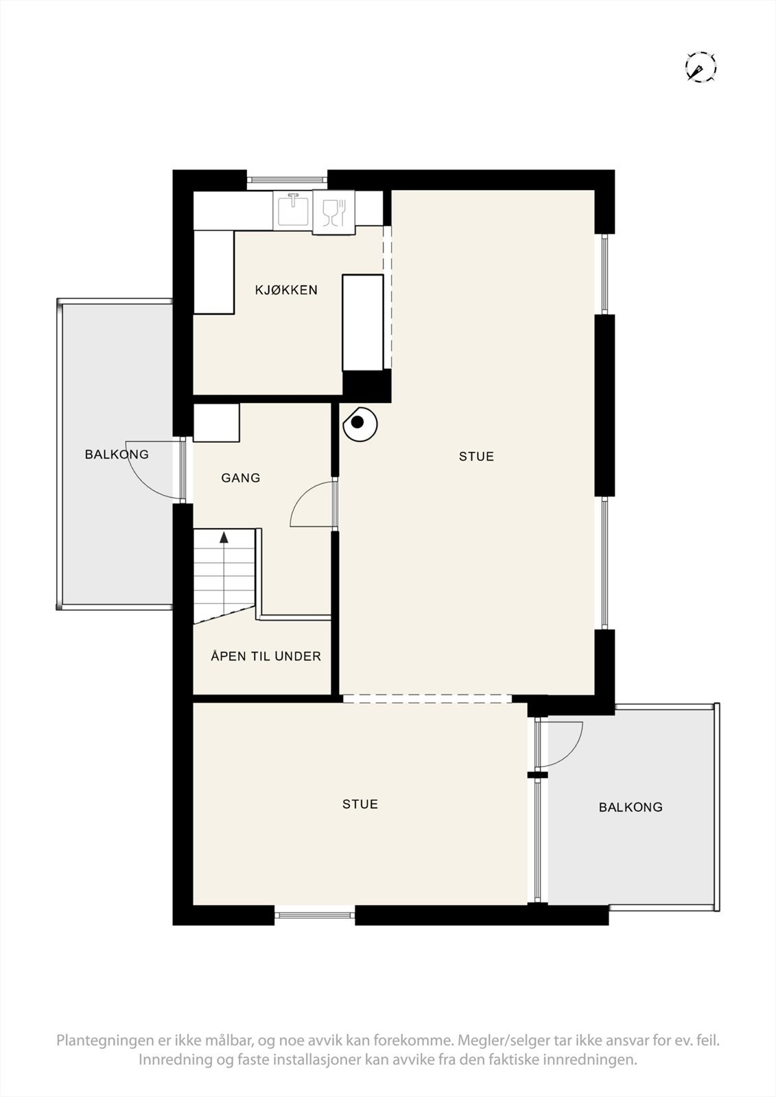 Plantegning 2. etasje Galleribilde