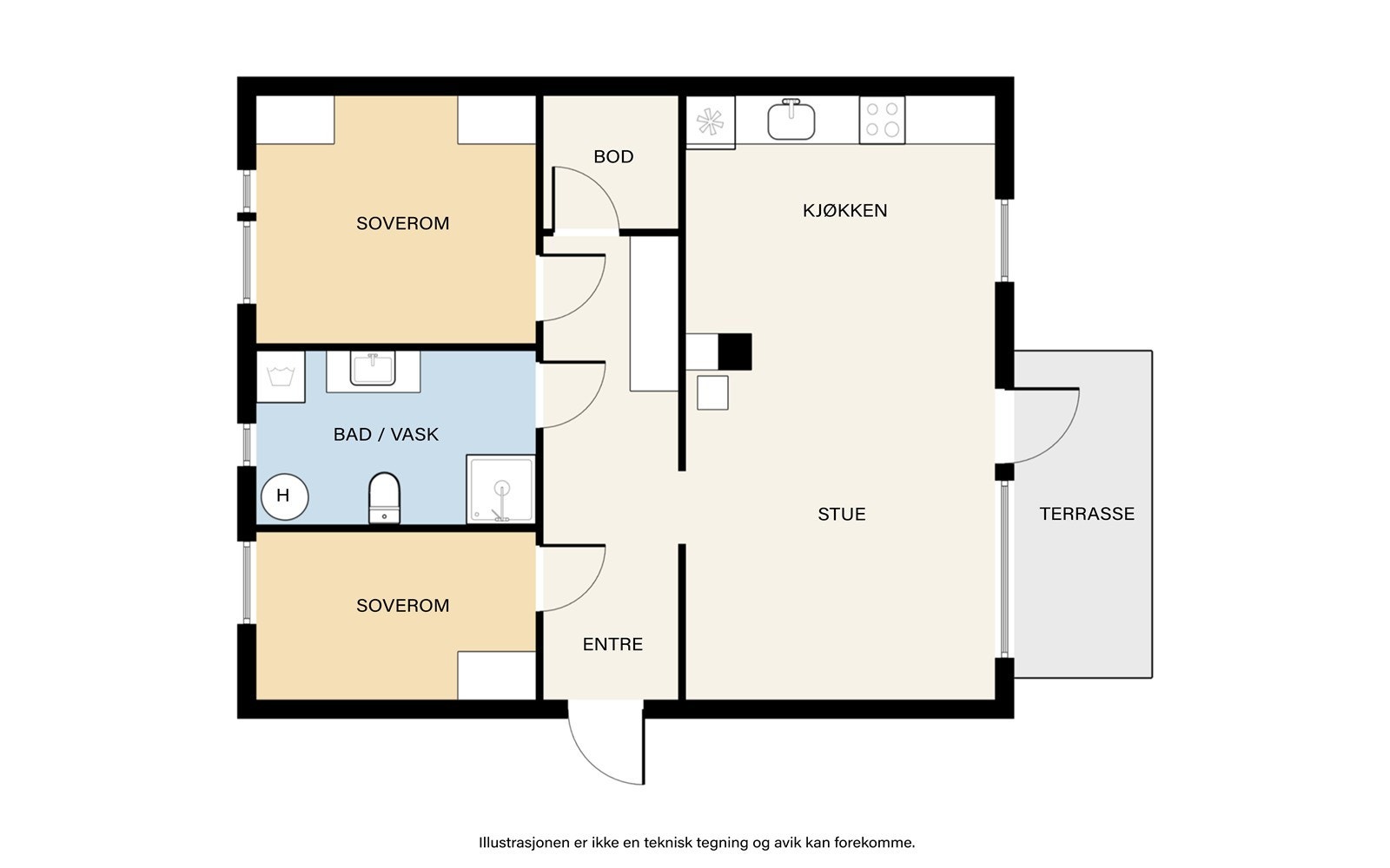 Plantegning - 2.etg. Galleribilde
